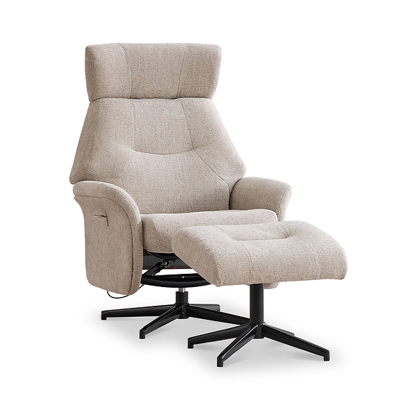 Marlowe Swivel Chair and Footstool