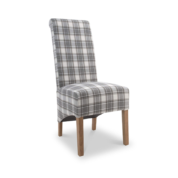 Genna Checked Herringbone Dining Chair