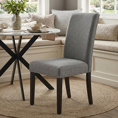 Conran Stud Detail Dining Chair with Black Legs