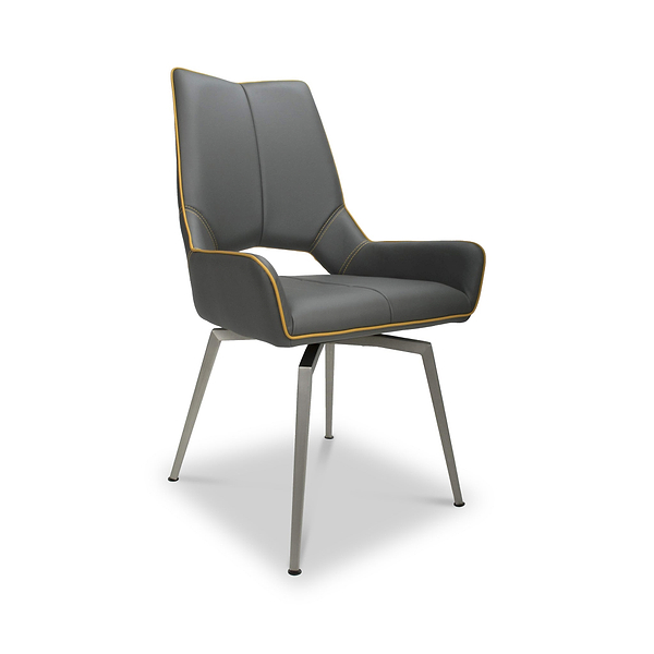 Arlo Swivel Faux Leather Dining Chair