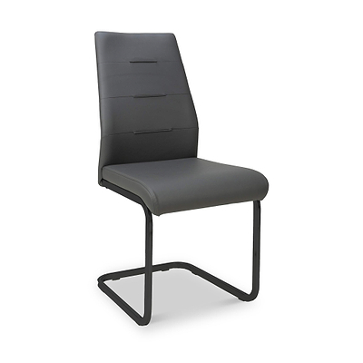 Maela Grey Faux Leather Dining Chair