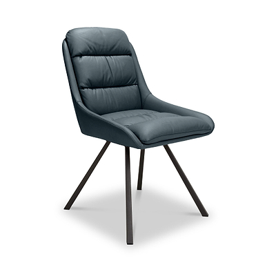 Elara Swivel Faux Leather Dining Chair