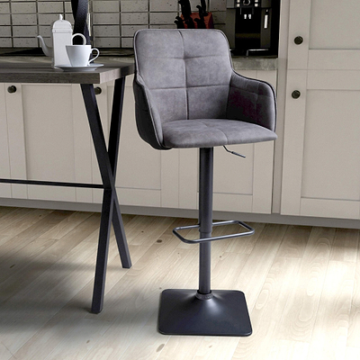 Morwyn Faux Suede Bar Stool