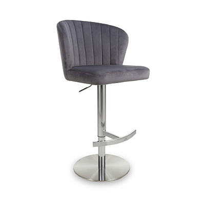 Adwen Brushed Velvet Bar Stool