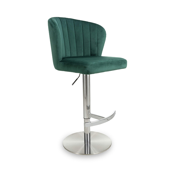 Adwen Brushed Velvet Bar Stool