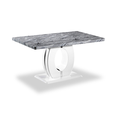 Pendeen 150cm Faux Marble Top Dining Table
