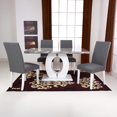 Pendeen 150cm Faux Marble Top Dining Table