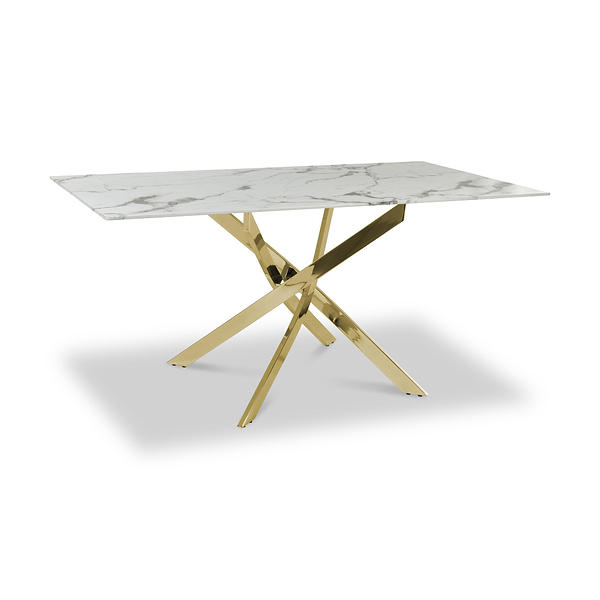 Melody 160cm Marble Effect Dining Table
