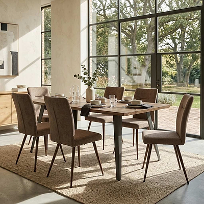 Crawley 160cm Natural Curve Dining Table