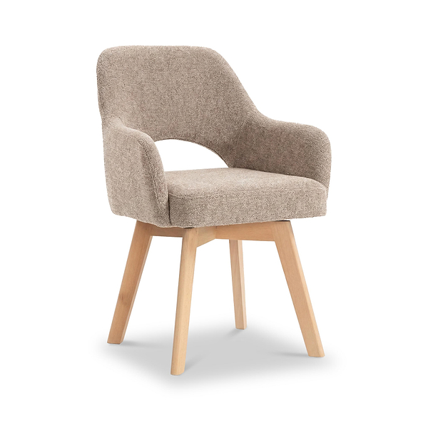 Matteo Curved Swivel Dining Chair