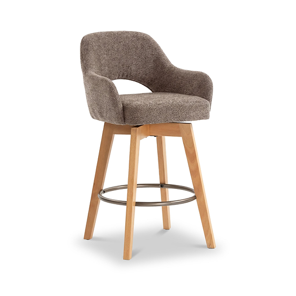 Matteo Curved Swivel Bar Stool