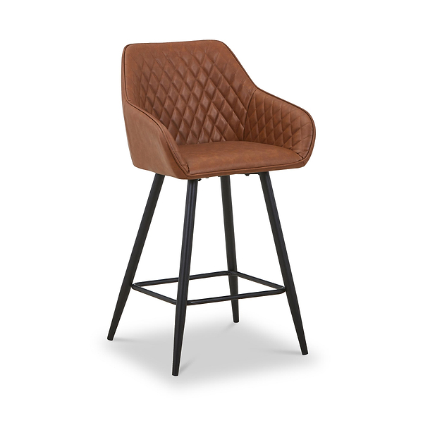 Nolan Faux Leather Bar Stool