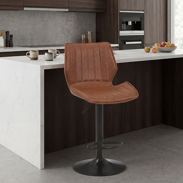 Morvah Faux Leather Bar Stool
