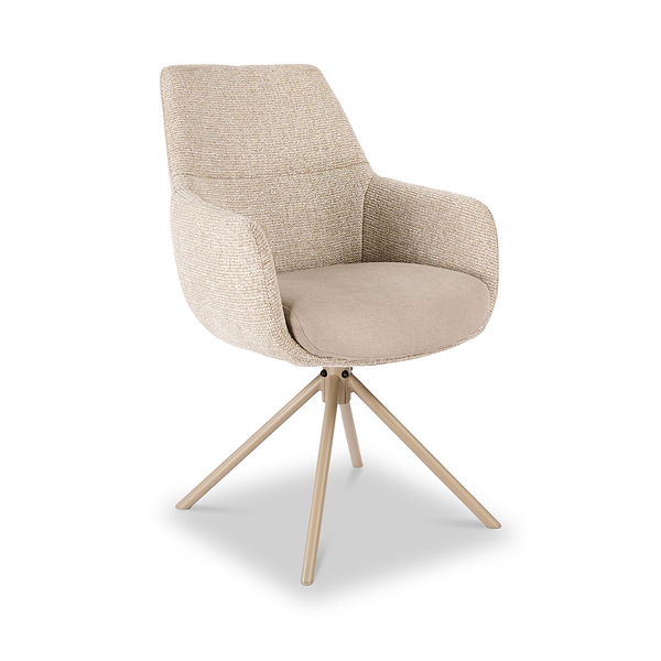 Penny Tweed Swivel Dining Chair