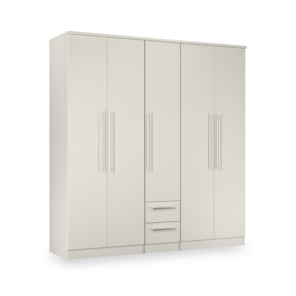 Bramwell 5 Door Wardrobe With Drawers