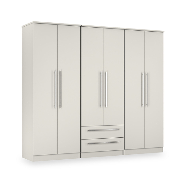 Bramwell 6 Door Wardrobe With Drawers