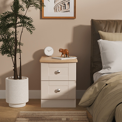Marlowe 2 Drawer Bedside Table