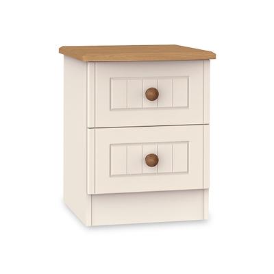 Brixham Cream 2 Drawer Bedside