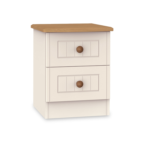 Brixham Cream 2 Drawer Bedside