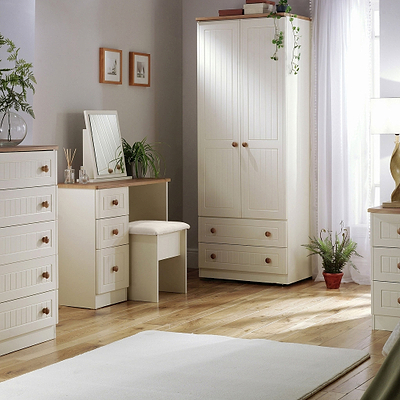 Brixham Cream 3 Drawer Dressing Table