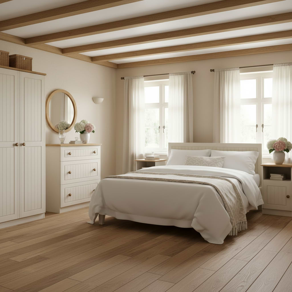Brixham Cream 4 Piece Bedroom Set