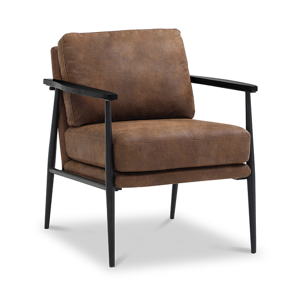Loxley Faux Leather Accent Chair