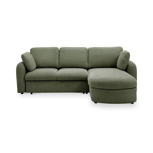 Belvere Curved Corner 3 Seater Sofa Bed