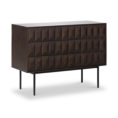 Roka Oak Geometric Large Sideboard