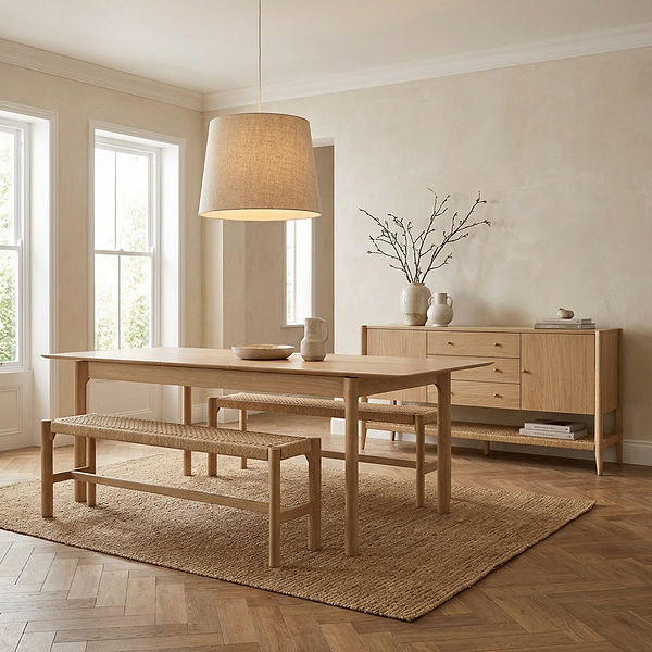 Harborough Oak 180 - 230cm Extendable Dining Table