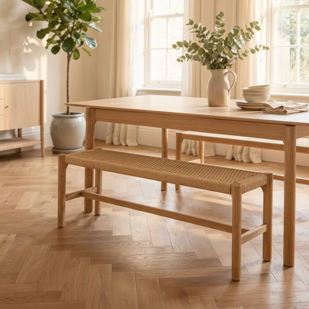 Harborough Oak 110cm Dining Bench