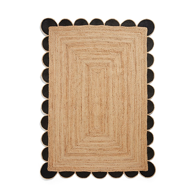 Chesney Jute Scalloped Edge Natural Rug