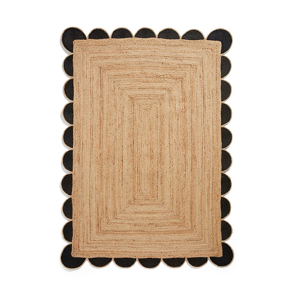 Chesney Jute Scalloped Edge Natural Rug