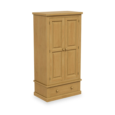 Chiswick Pine Double Wardrobe with Drawer