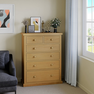 Chiswick Pine Large 2 over 4 Drawer Chest