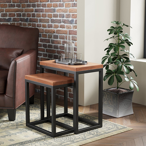 Dunstan Acacia Nest of 2 Tables