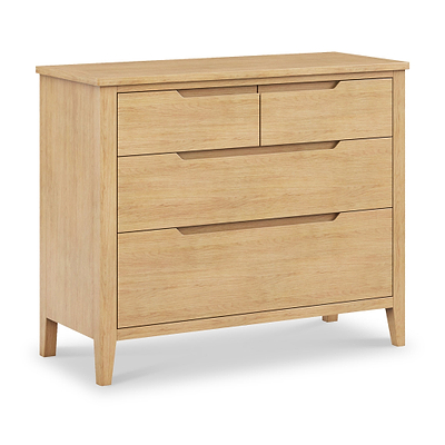 Camdale Oak 4 Drawer Wide Chest