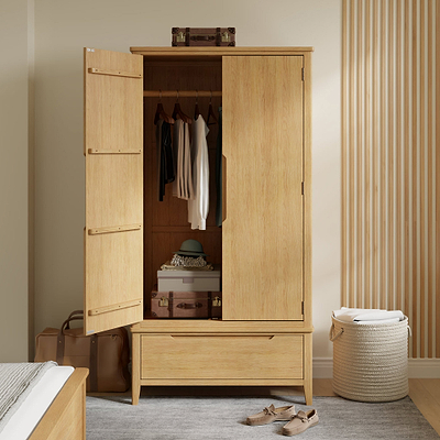 Camdale Oak Double Wardrobe with Drawer