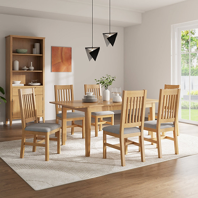 Durham Oak 140-180cm Extending Dining Table