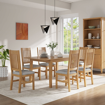 Durham Oak 120-160cm Extending Dining Table