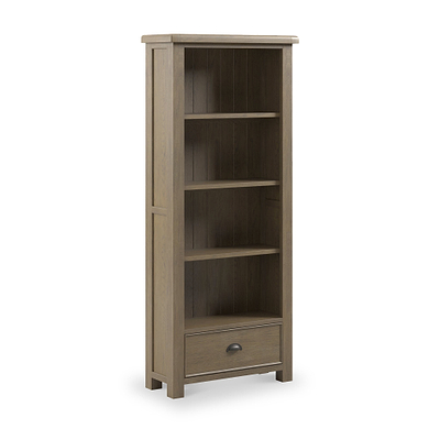 Taunton Smoked Oak Large Display Bookcase
