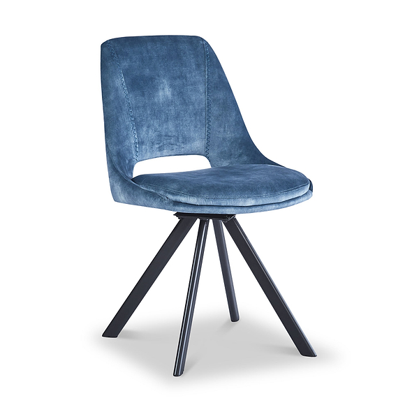 Malvern Velvet Swivel Dining Chair