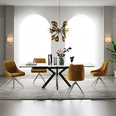 Boyston Ceramic 120-180cm Extending Dining Table
