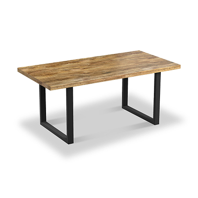 Abel 225cm Mango Wood Dining Table with U Leg