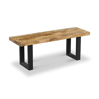 Abel Mango Wood Dining Bench with U Leg