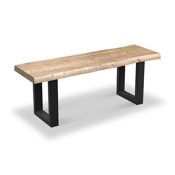Zahra Acacia 125cm Dining Bench with U Leg