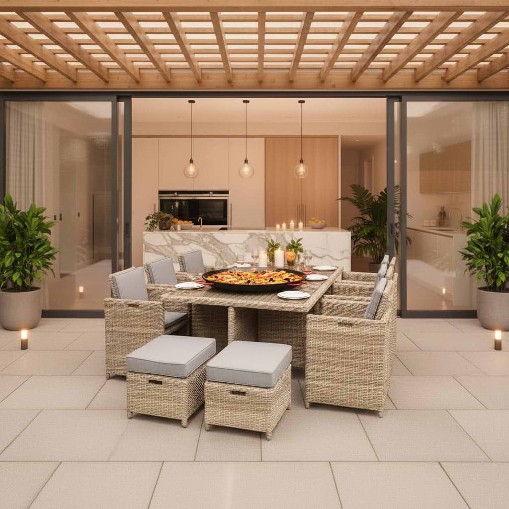 Wentworth Rattan 10 Seater Cube Set
