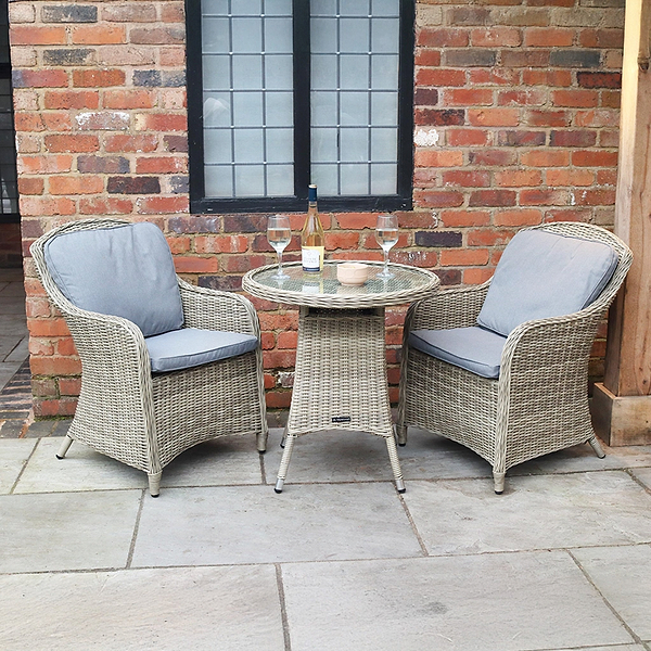 Wentworth 2 Seat Deluxe Rattan Bistro Set
