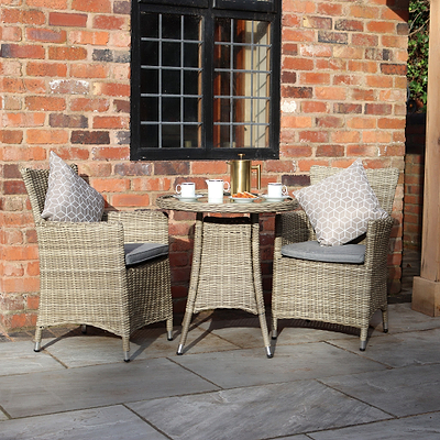 Wentworth 2 Seat Rattan Bistro Set