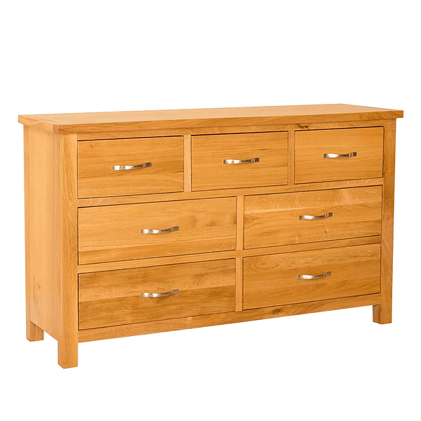 Newlyn Oak 3 over 4 Drawer Chest