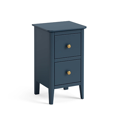 Stirling Blue Narrow Bedside Table